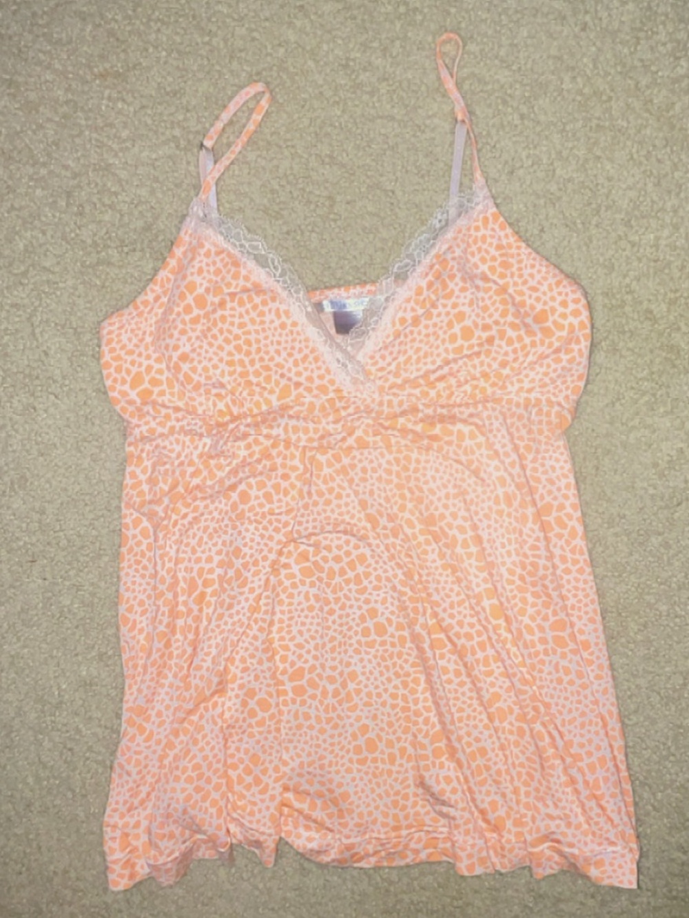 Y2K Victoria’s Secret baby doll animal print tank top M